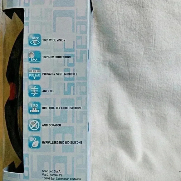 Sean Sonic Silicone Swim Goggles NWOT - Picture 3 of 5